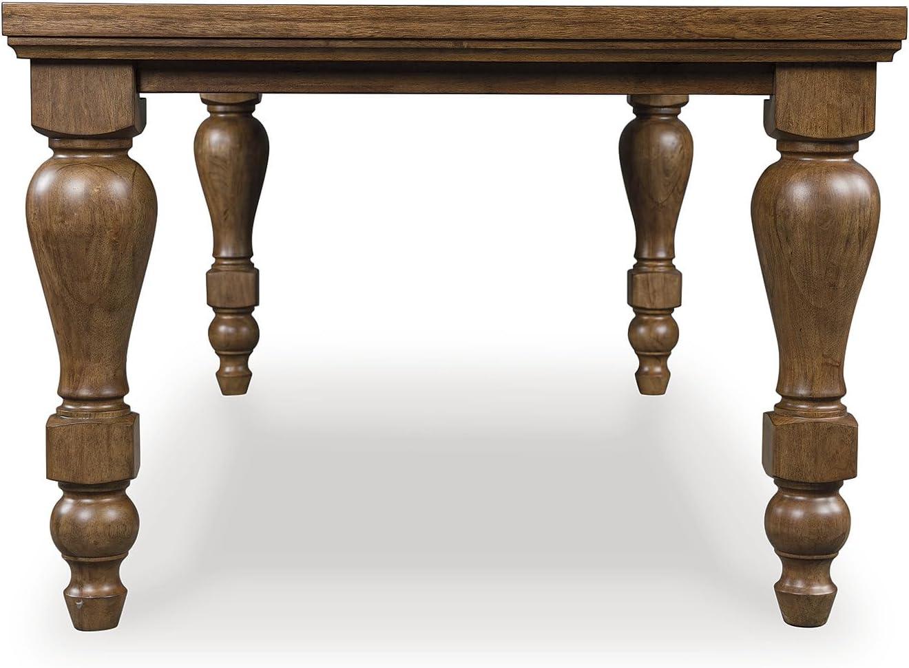 imageSignature Design by Ashley Chadworth Traditional Dining Table with Turned Leg Seats Up to 8 Light Brown