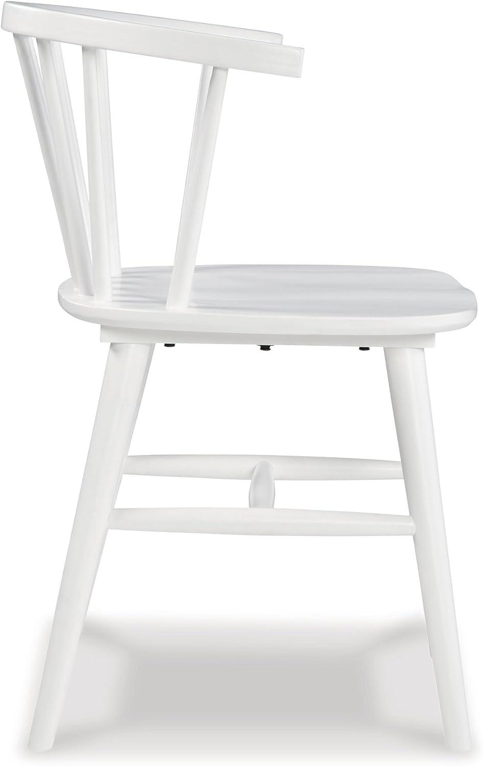 imageSignature Design by Ashley Grannen Modern 18quot Spindle Back Dining Chair 2 Count WhiteWhite
