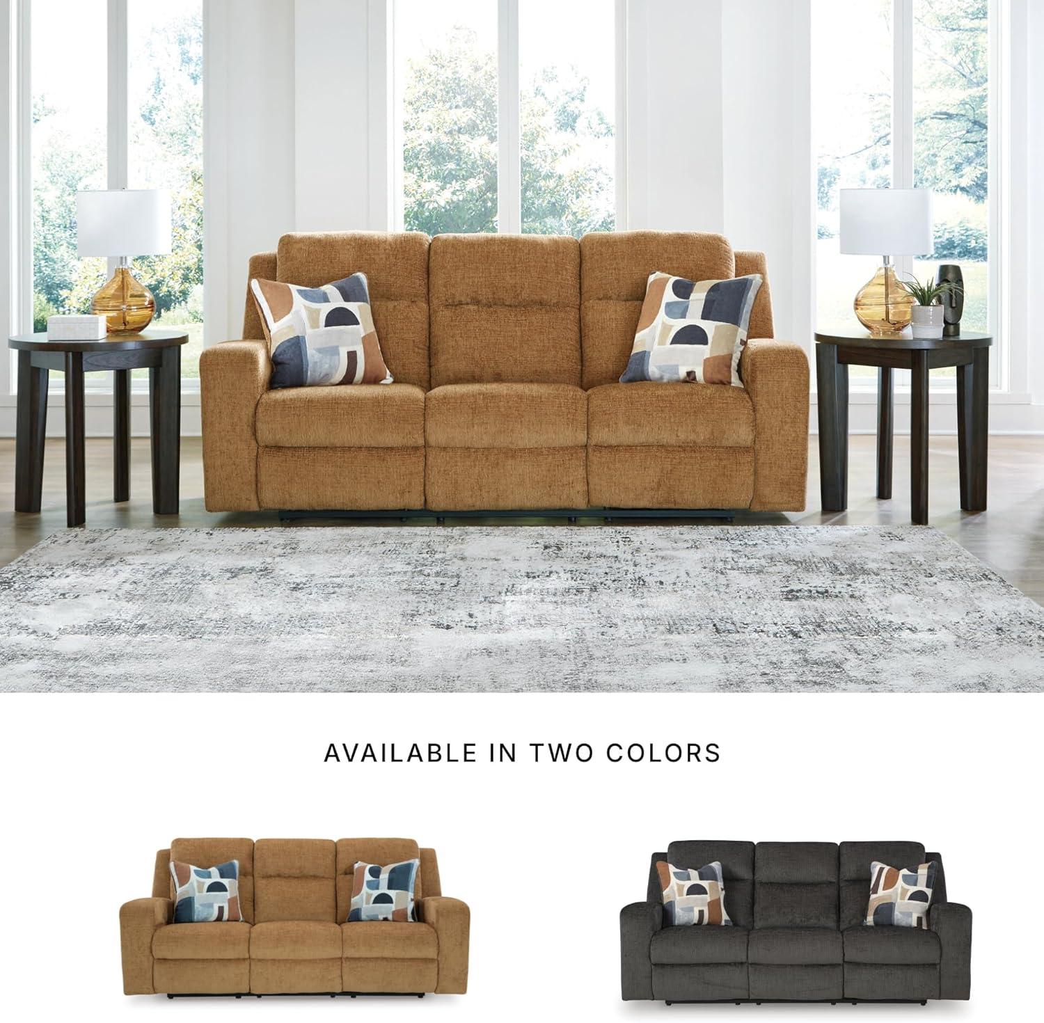 imageSignature Design by Ashley Kanlow Modern Manual Rocker Recliner Light BrownBrown