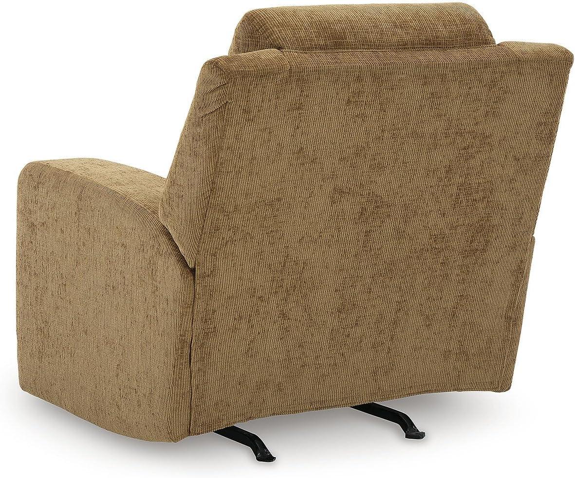 imageSignature Design by Ashley Kanlow Modern Manual Rocker Recliner Light BrownBrown