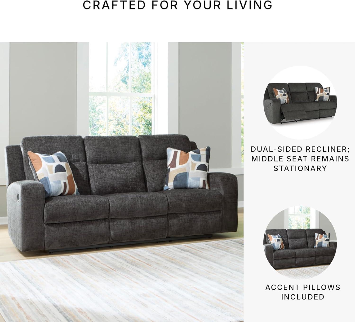 imageSignature Design by Ashley Kanlow Modern Manual Rocker Recliner Light BrownGrey