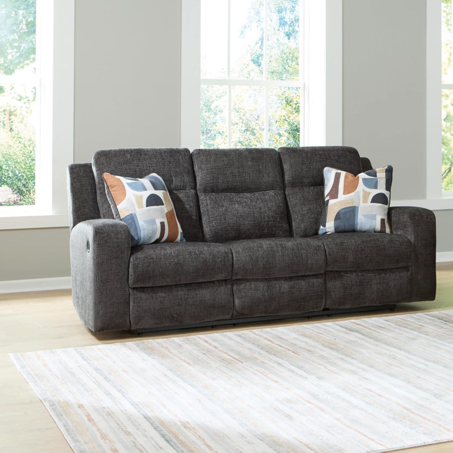 imageSignature Design by Ashley Kanlow Modern Manual Rocker Recliner Light BrownGrey