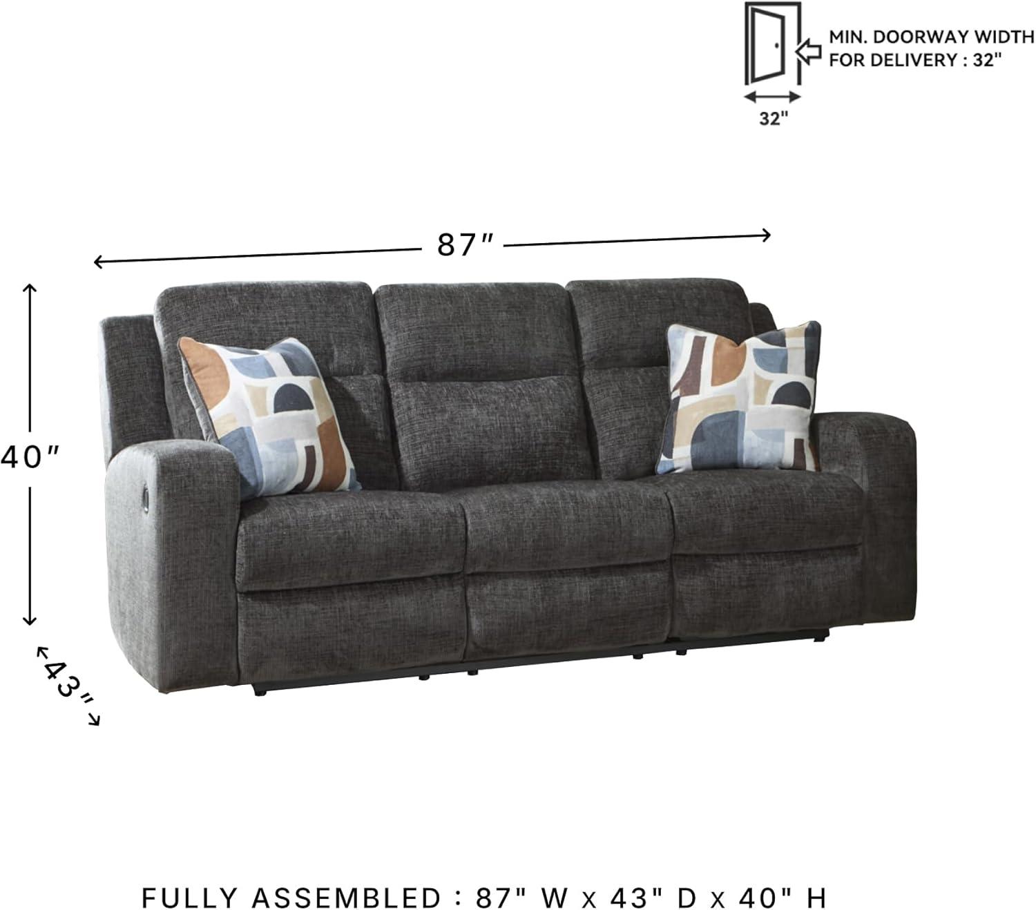 imageSignature Design by Ashley Kanlow Modern Manual Rocker Recliner Light BrownGrey