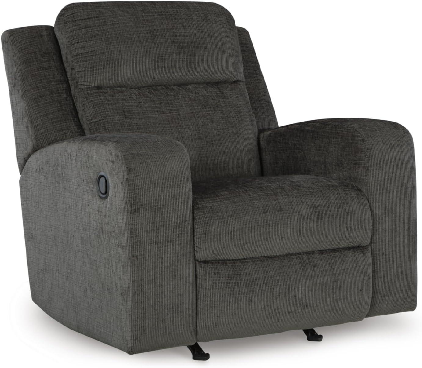 imageSignature Design by Ashley Kanlow Modern Manual Rocker Recliner Light BrownGrey