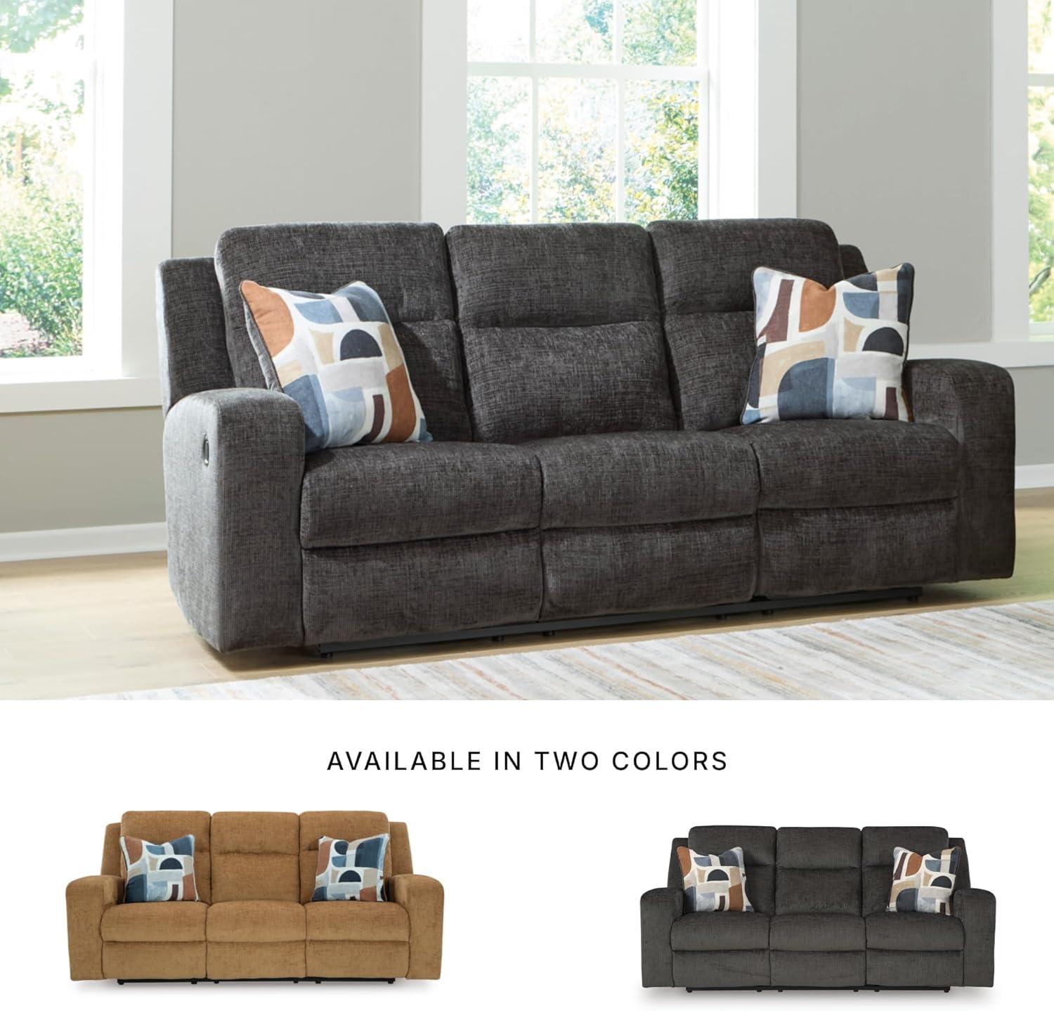 imageSignature Design by Ashley Kanlow Modern Manual Rocker Recliner Light BrownGrey