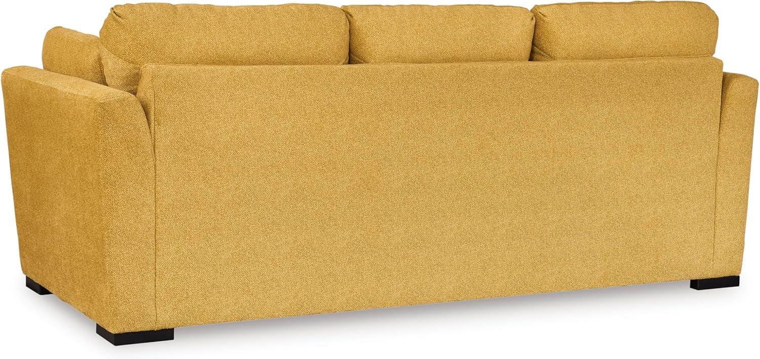 imageSignature Design by Ashley Keerwick Scandinavian Sofa with 4 Toss Pillows YellowYellow