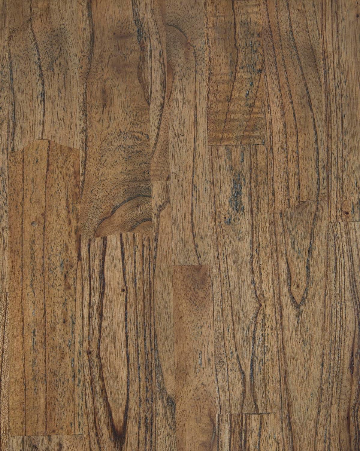 imageSignature Design by Ashley Landocken Casual Armless Dining Chair with Contoured Seat Set of 2 Light Brown ampamp Blue