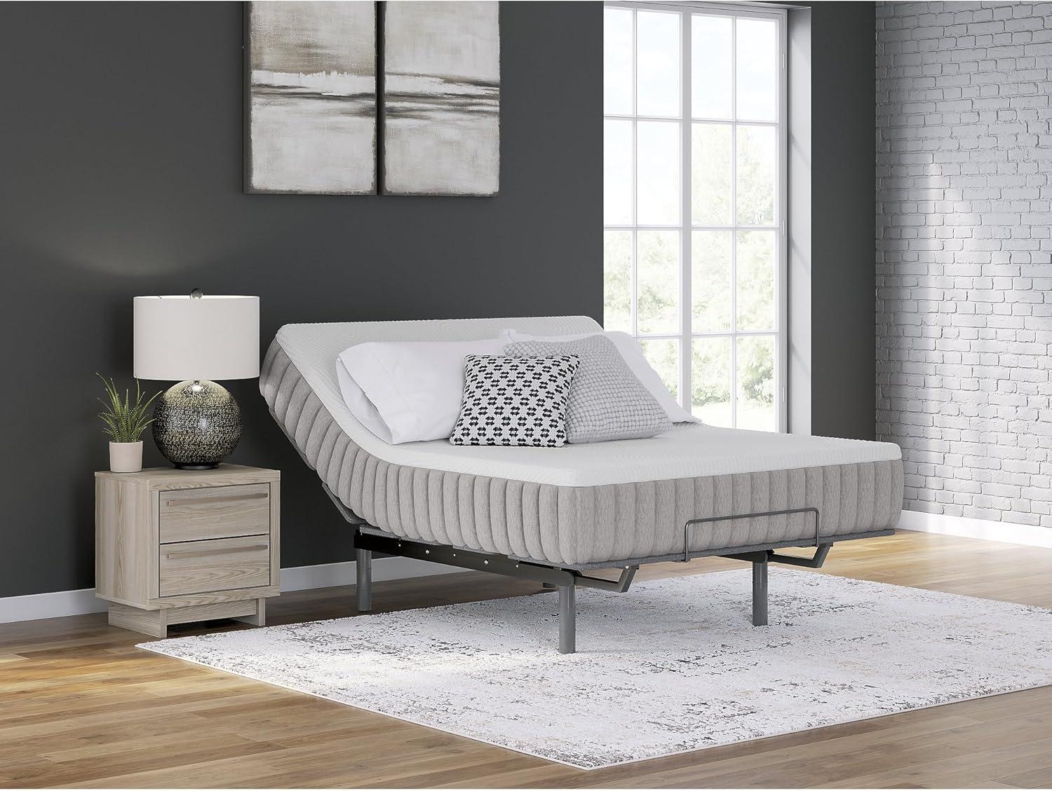 imageSignature Design by Ashley Terra Sleep Hybrid 12 Inch Latex Foam Medium Breathable Mattress with Pressure Relief Queen