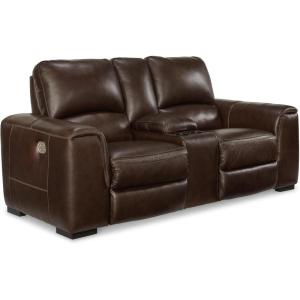 Signature Design by Ashley Alessandro Modern Power Recliner with Adjustable Headrest, Dark Brown(Dark Brown)