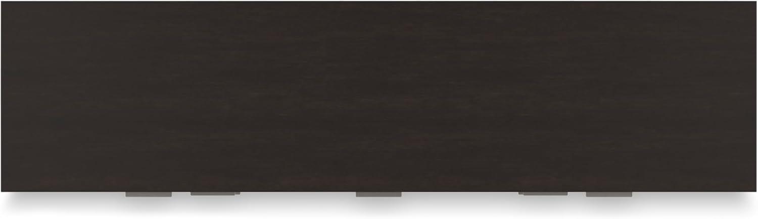 imageSignature Design by Ashley Covetown Contemporary 7Drawer Dresser and Mirror with Safety Stop Dark Brown