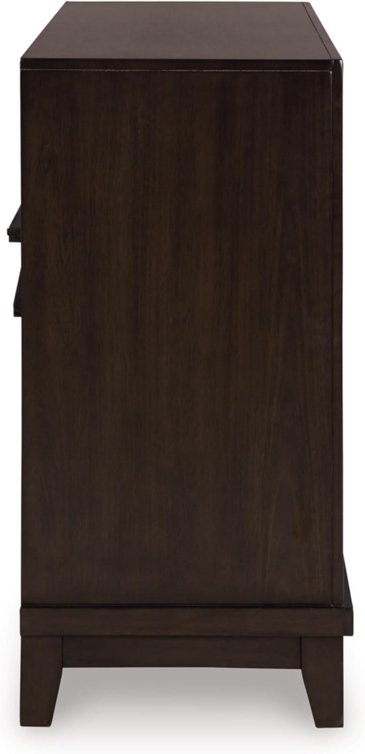 imageSignature Design by Ashley Neymorton Traditional 6Drawer Dresser with Felt Lining Dark Brown