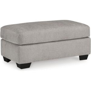 Signature Design by Ashley Avenal Park Casual Upholstered Ottoman, Light Gray