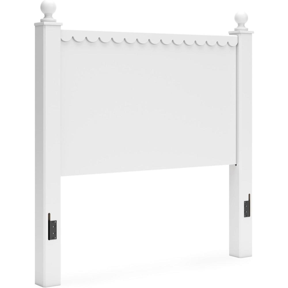 imageSignature Design by Ashley Mollviney Modern Panel Headboard Twin WhiteFull