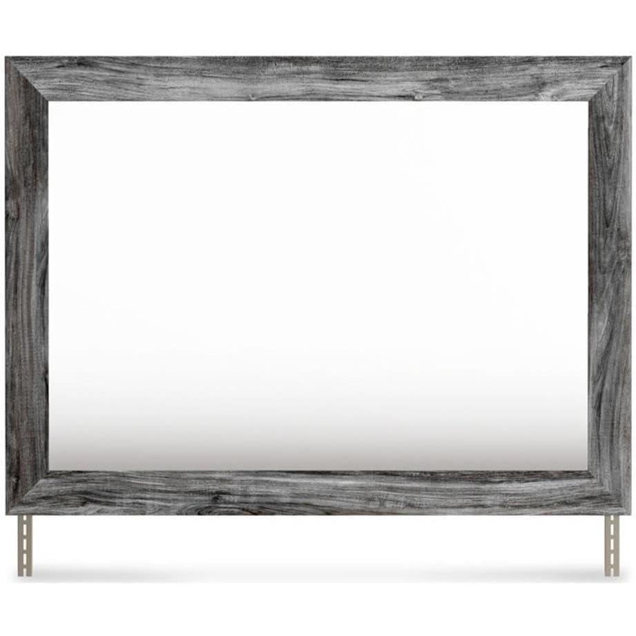 imageAshley Furniture Thyven 31quot x 42quot Wood Bedroom Mirror in Smoky Gray