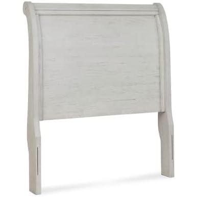 imageSignature Design by Ashley Robbinsdale Farmhouse Sleigh Headboard ONLY Twin WhitewashWhitewash