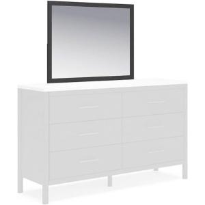 Signature Design by Ashley Darcalli Casual Framed Bedroom Mirror for Wall and Dresser Mount, Dark Brown(Black)