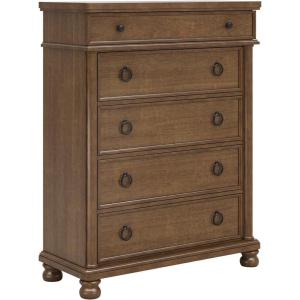 Signature Design by Ashley Greddinton Traditional 5-Drawer Chest with Wood Finish, Dark Brown(Dark Brown)