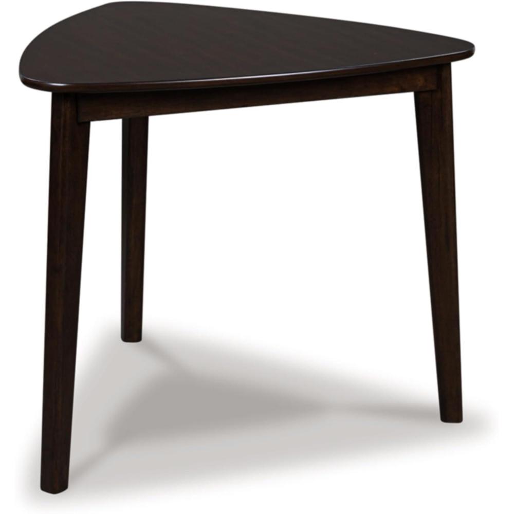 imageSignature Design by Ashley Favelon MidCentury Modern Merlot Dining Table Seats Up to 3 Dark Brown