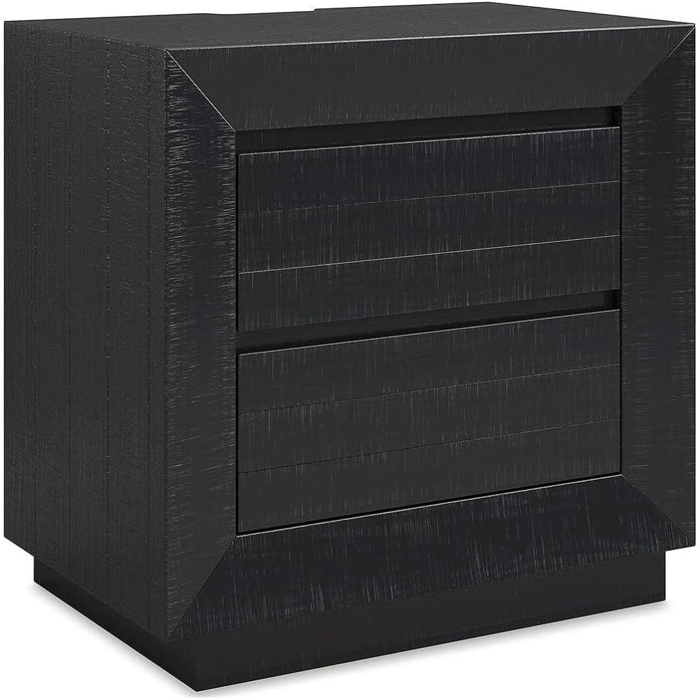 imageSignature Design by Ashley Sanginlane Farmhouse 2Drawer Nightstand for Bedroom Light BrownBlack