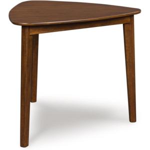Signature Design by Ashley Allstream Mid-Century Modern Dining Table, Seats Up to 3, Light Brown
