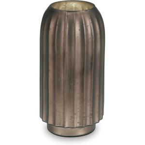 Signature Design by Ashley Briarcott Casual Indoor 13″ Mercury Glass Tabletop Vase with Wide Mouth, Dark Brown(Dark Brown)