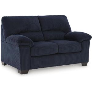 Signature Design by Ashley SimpleJoy Contemporary Loveseat for Living Room, Blue(Blue)