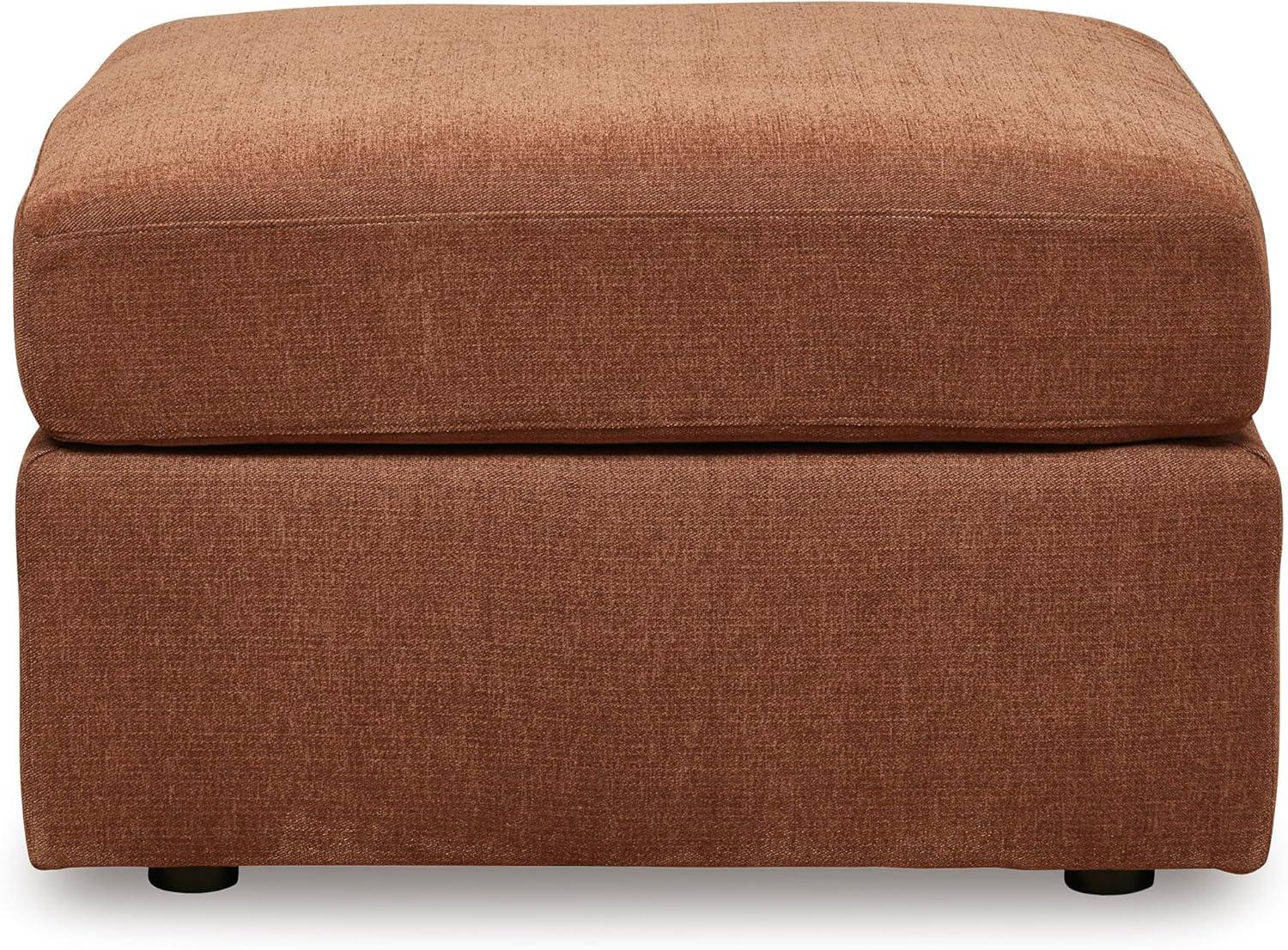 imageSignature Design by Ashley Contemporary Modmax Stain Resistant LShape RightArm Facing 6Piece Sectional with Reversible Cushion and Armrest Dark BlueBurnt Orange