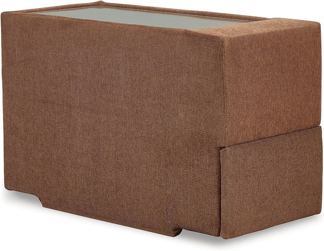 imageSignature Design by Ashley Contemporary Modmax Stain Resistant LShape RightArm Facing 6Piece Sectional with Reversible Cushion and Armrest Dark BlueBurnt Orange