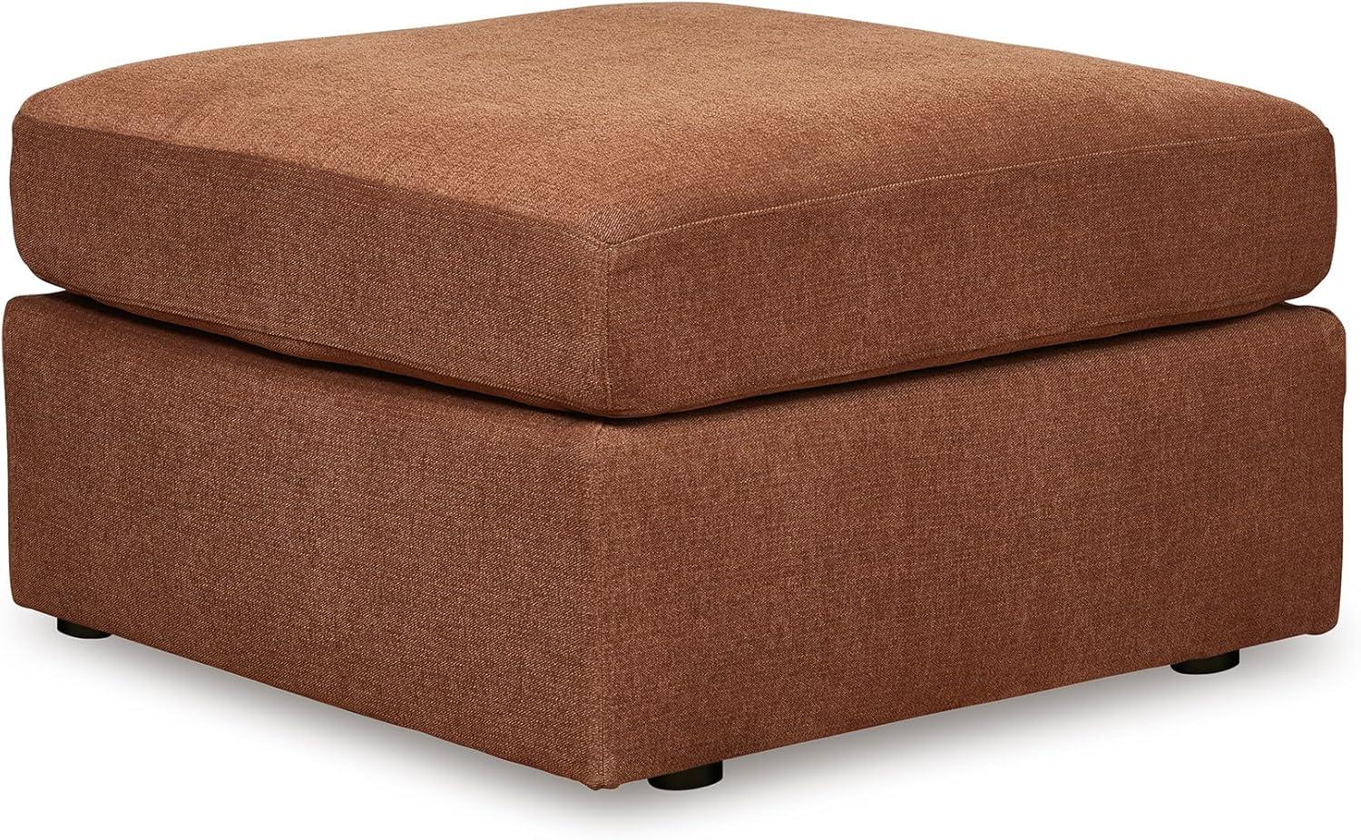 imageSignature Design by Ashley Contemporary Modmax Stain Resistant LShape RightArm Facing 6Piece Sectional with Reversible Cushion and Armrest Dark BlueBurnt Orange