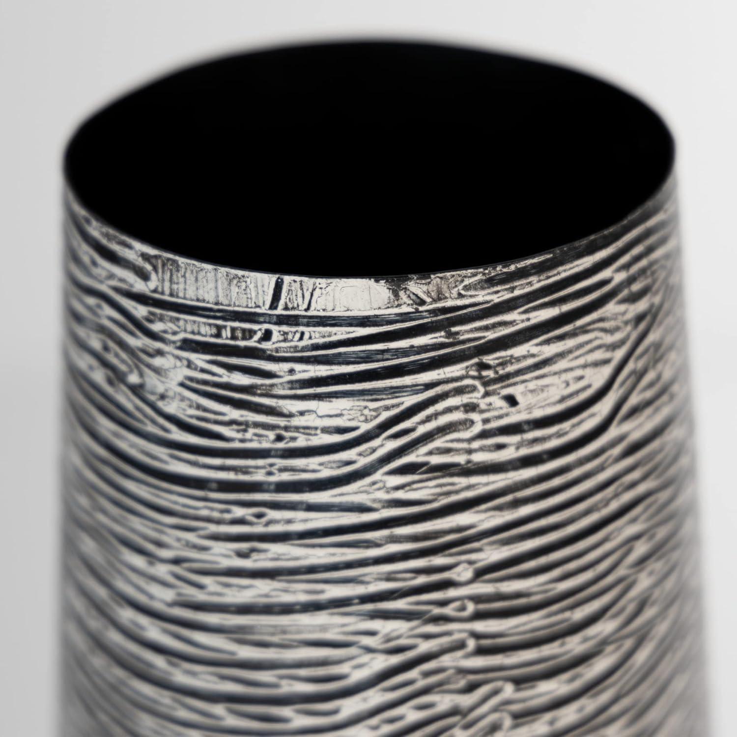 imageSignature Design by Ashley Fynn 21quot Contemporary Metal Vase Antique WhiteGray