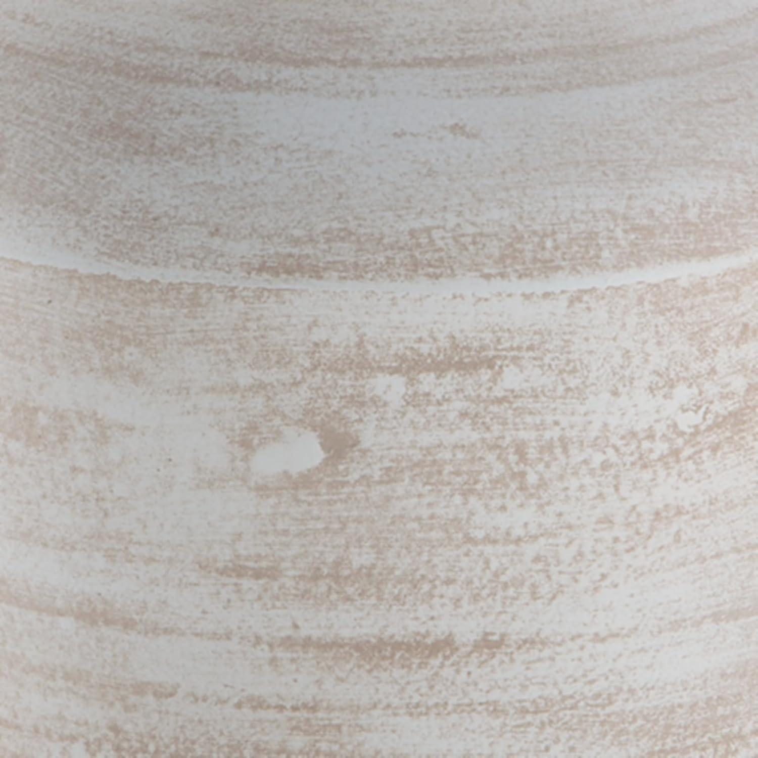 imageSignature Design by Ashley Meadie Casual Indoor Distressed Terra Cotta Vase with Wide Mouth WhiteWhite