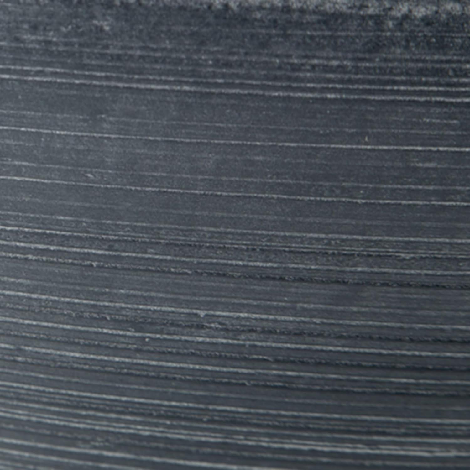 imageSignature Design by Ashley Meadie Classic Indoor Round Striped Terracotta Bowl Blue