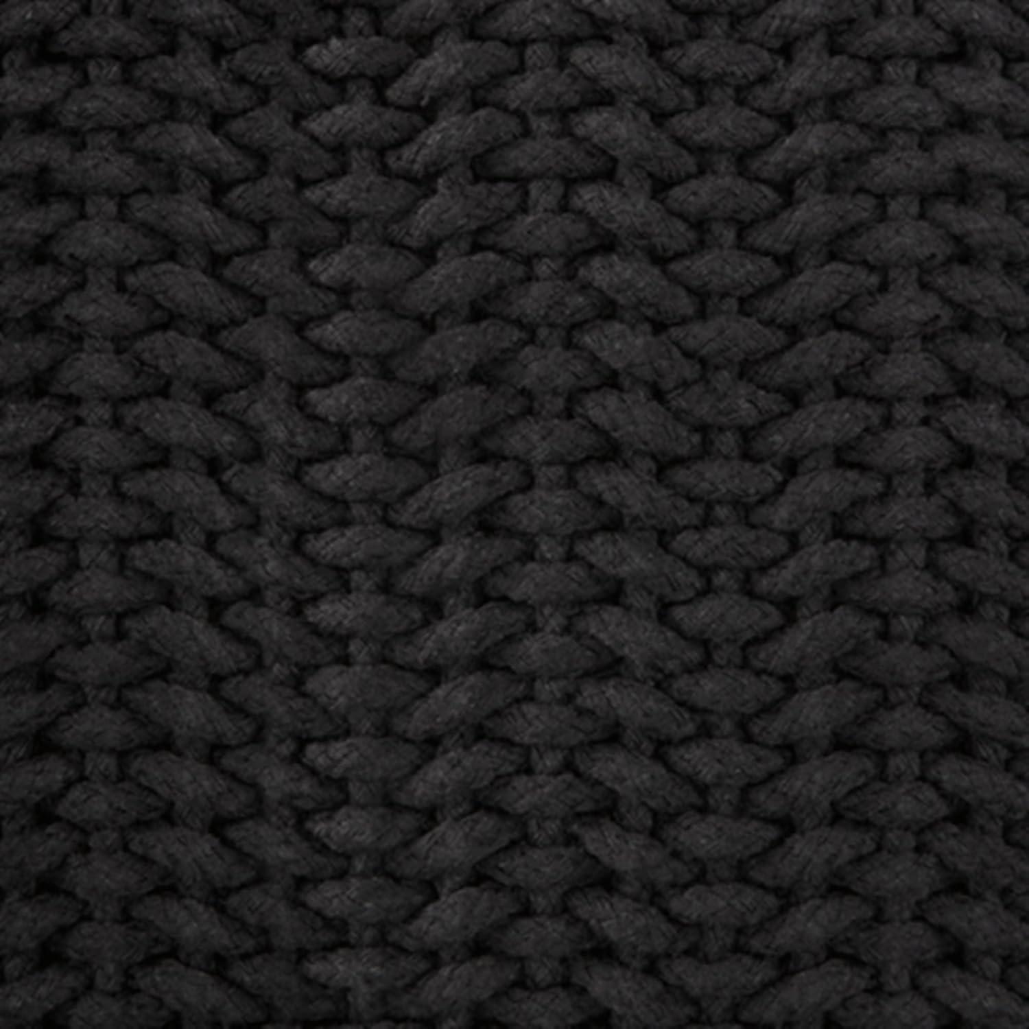 imageSignature Design by Ashley Renemore Modern Farmhouse Square Cotton Accent Pillow 20 x 20 Inches BlackBlack