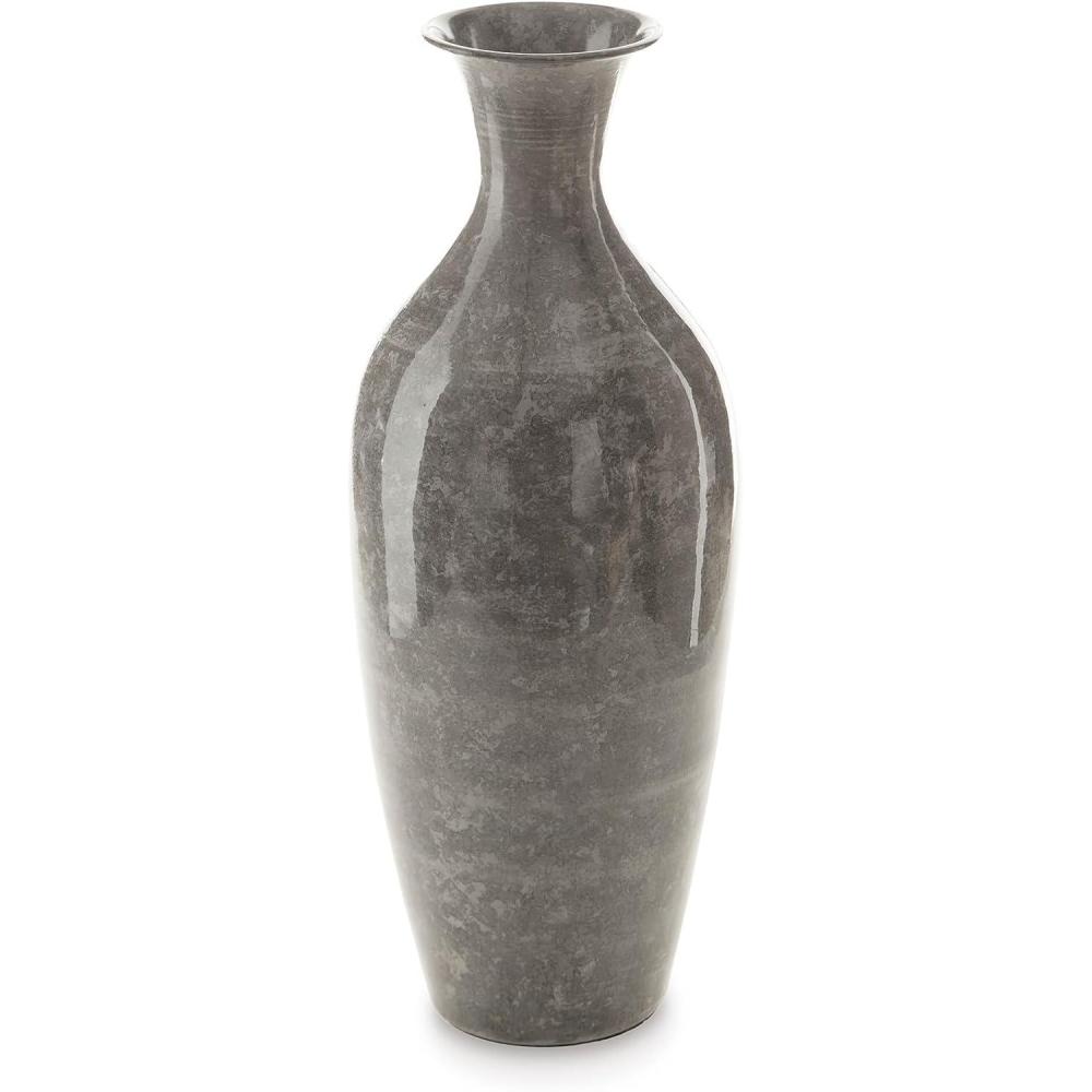 imageSignature Design by Ashley Brockwich Traditional 20 Inch HighGloss Vase Gray16