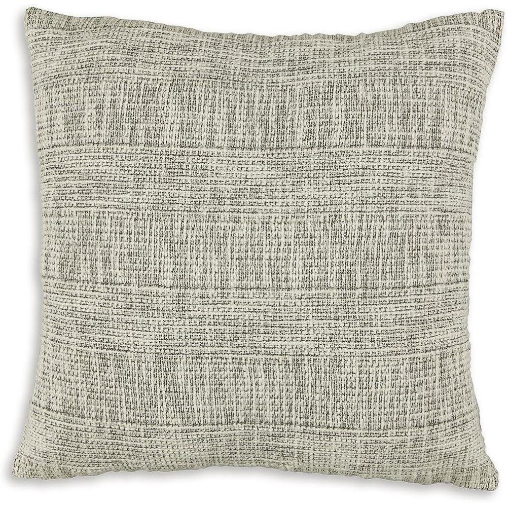 imageSignature Design by Ashley Carddon Farmhouse Square Cotton Accent Pillow 20 x 20 Inches Machine Washable Black ampamp White