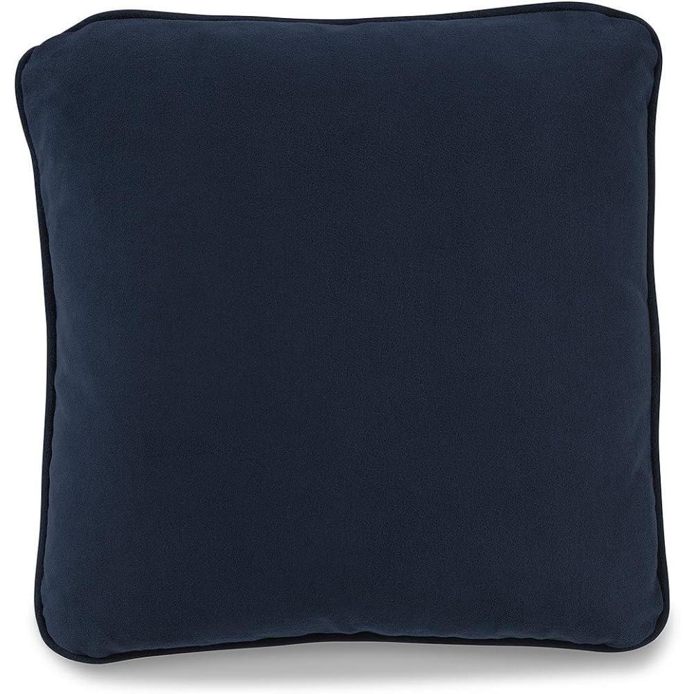 imageSignature Design by Ashley Caygan Contemporary Square Polyester Pillow with Feather Fill 20quot x 20quot Machine Washable RustBlue