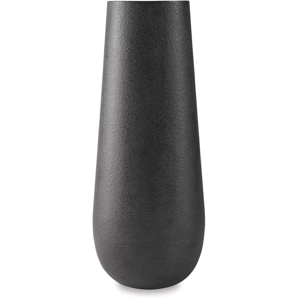 imageSignature Design by Ashley Fynn 21quot Contemporary Metal Vase Antique WhiteDark Brown