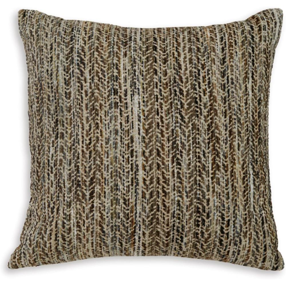 imageSignature Design by Ashley Jayner Bohemian Indoor Chevron 20 x 20 Inches Pillow with Removable Cover and Zipper Closure Machine Washable Dark Brown ampamp Beige