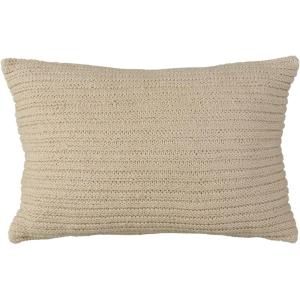 Signature Design by Ashley Abreyah Bohemian Cotton Accent Pillow, 14 x 22 Inches, Machine Washable, Light Brown