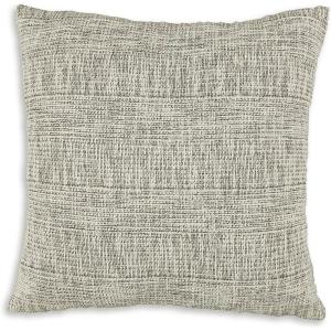 Signature Design by Ashley Carddon Farmhouse Square Cotton Accent Pillow, 20 x 20 Inches, Machine Washable, Black & White