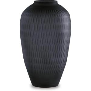 Signature Design by Ashley Etney 13″ Contemporary Glass Vase, Almost Black(10 in)