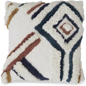 Signature Design by Ashley Evermore Casual Square Cotton Pillow, 20″ x 20″, White