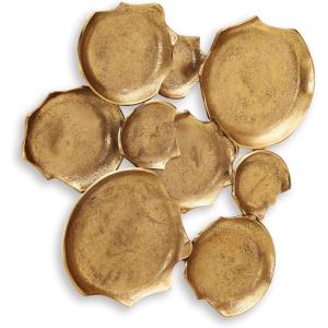 Signature Design by Ashley Gageton Minimalist Metal Wall Sculpture, 21 x 19 Inches, Metallic