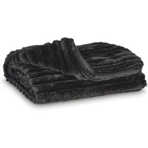 Signature Design by Ashley Gayelery Contemporary Machine Washable Knitted Throw, Beige(Black)