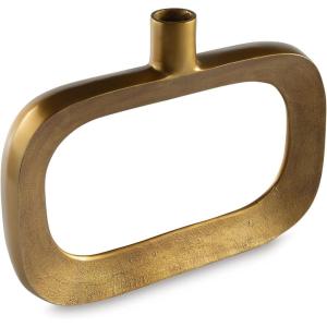 Signature Design by Ashley Lawtonville Glam Indoor Metal Vase, Metallic(Large)