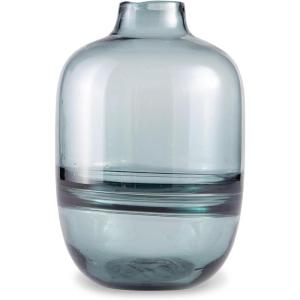 Signature Design by Ashley Lemmitt Modern Glass Vase, Dark Brown & Beige(Blue & Green)