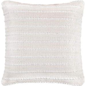 Signature Design by Ashley Theban Handwoven Neutral Throw Pillow, 20 x 20 Inches, Cream