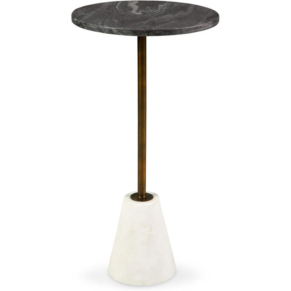 imageSignature Design by Ashley Caramont Accent Table Black ampamp WhiteBlack Top