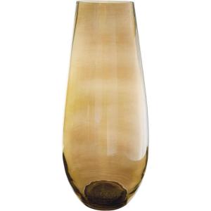 Signature Design by Ashley Rhettman Farmhouse Indoor/Outdoor 16″ Glass Tabletop Vase, Light Brown(18″)