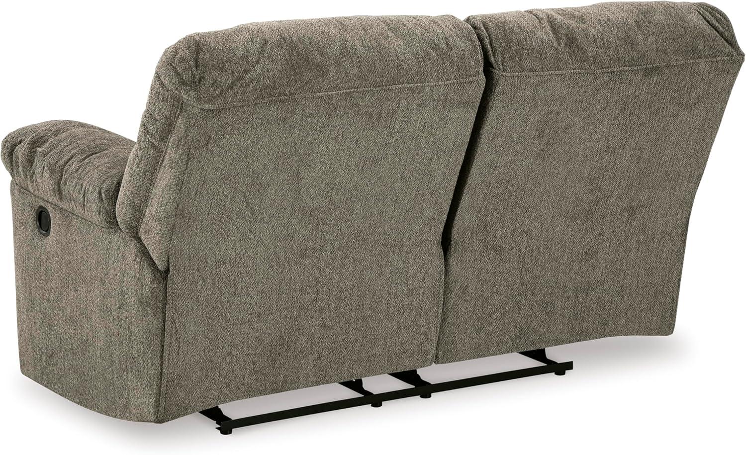 imageSignature Design by Ashley Alphons Transitional Tufted Reclining Loveseat Light GrayLight Gray